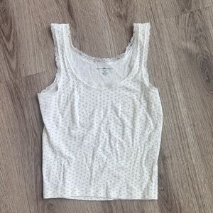 Brandy Melville White Lace Camisole